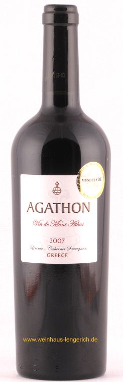 Agathon VdPays Mount Athos 2007, Tsantali, Chalkidiki Agathon VdPays Mount Athos 2007, Tsantali, Chalkidiki