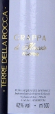 Grappa di Moscato Riserva, Terre della Rocca, Roberto Dellavalle