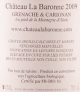 Château La Baronne 2009, Au pied de la Montagne d'Alaric, Corbières