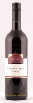 Schwarzriesling mit Samtrot lieblich, Weingärtner Stromberg Zabergäu, Brackenheim