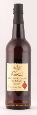 Amontillado Sherry medium, Bodegas José de la Cuesta