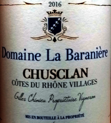 Domaine La Baranière 2022, Chusclan, Côtes du Rhône Villages