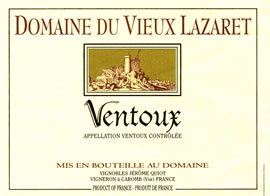 Ventoux 2019, Domaine Le Vieux Lazaret