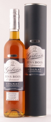 Cognac Fins Bois d'Apremont, Millesime 2002, Giboin