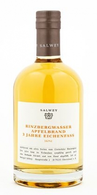 Rinzbergwasser Apfelbrand – 3 Jahre im Eichenfass gereift, Salwey, Kaiserstuhl