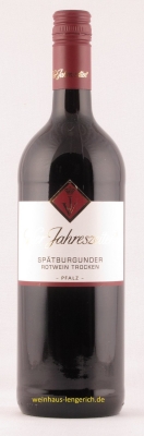 Spätburgunder Rotwein trocken 2021 Dürkheimer, Literflasche, Vier Jahreszeiten Winzer Spätburgunder Rotwein trocken 2021 Dürkheimer, Literflasche, Vier Jahreszeiten Winzer