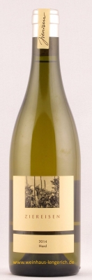 Chardonnay trocken 2014, Hard, unfiltriert, Ziereisen