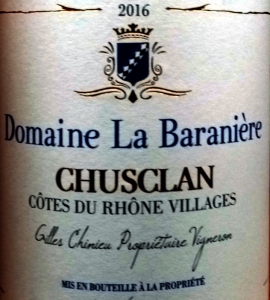 Domaine La Baranière 2022, Chusclan, Côtes du Rhône Villages