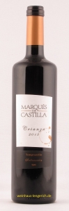 Marqués de Castilla Crianza 2018, Tempranillo Selección,  La Mancha DO, Bodegas Cristo de la Vega