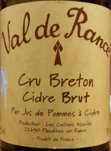 Cidre brut, Cru Breton, Val de Rance, Pur Jus de Pommes à Cidre, Bretonischer Cidre