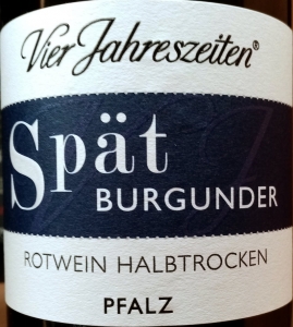 Spätburgunder Rotwein halbtrocken 2021, Vier Jahreszeiten Winzer