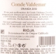 Conde de Valdemar Rioja Crianza 2012, Bodegas Valdemar