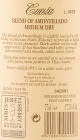 Amontillado Sherry medium, Bodegas José de la Cuesta