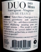 DUO des Mers, Sauvignon – Viognier 2025, Vin de France, Producteurs Réunis de Cébazan
