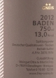 Spätburgunder GNEIS trocken 2012, Weingut Otto & Martin Frey, Denzlingen, Baden