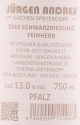 Schwarzriesling feinherb 2018, Jürgen Andres