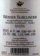 Weißburgunder trocken 2015, Königschaffhausener Hasenberg, Winzergenossenschaft Königschaffhausen-Kiechlinsbergen-Kiechlingsbergen Weißburgunder trocken 2015, Königschaffhausener Hasenberg, Winzergenossenschaft Königschaffhausen-Kiechlinsbergen-Kiechlingsbergen