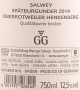 Henkenberg Spätburgunder GG 2014, Salwey