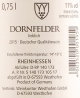 Dornfelder lieblich 2018, Winzergenossenschaft Westhofen